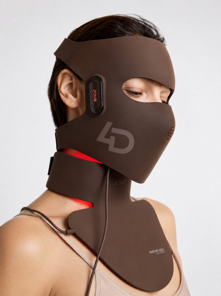 JOVS Лазерна маска для обличчя, шиї і декольте Супер сет 4D Laser Light Therapy Mask-dermideal