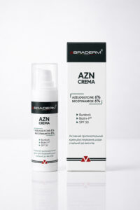 Braderm Сонцезахисний крем з протизапальним ефектом Azn Cream SPF 30, 30 ml